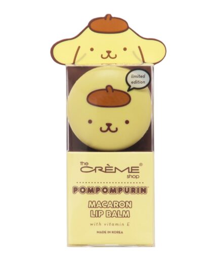 [THE CREME SHOP]Pompompurin Holiday Macaron Lip Balm - Caramel Pudding