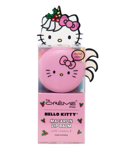 [THE CREME SHOP] Hello Kitty Unicorn Holiday Macaron Lip Balm - Winter Apple Pie