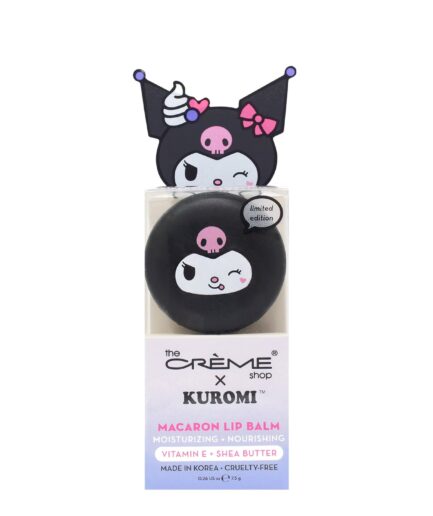 [THE CREME SHOP]Kuromi Macaron Lip Balm - Blueberry Smoothie Flavored