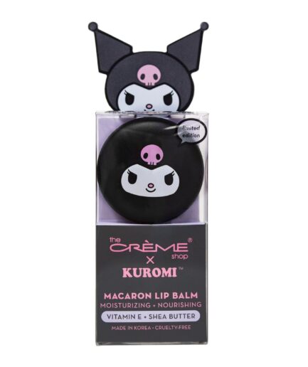 [THE CREME SHOP]Kuromi Macaron Lip Balm - Raspberry Cream Puff