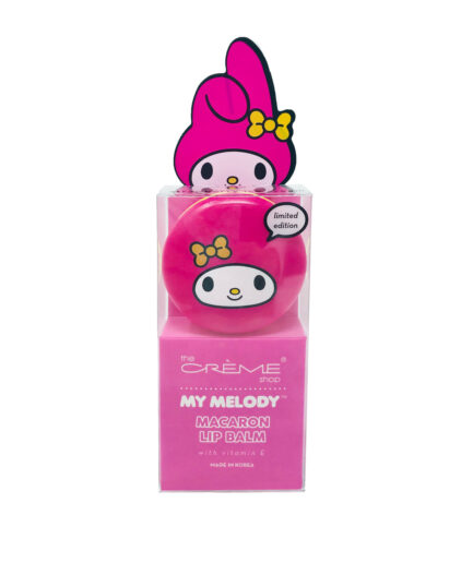 [THE CREME SHOP] My Melody Macaron Lip Balm - Strawberry Ice Cream