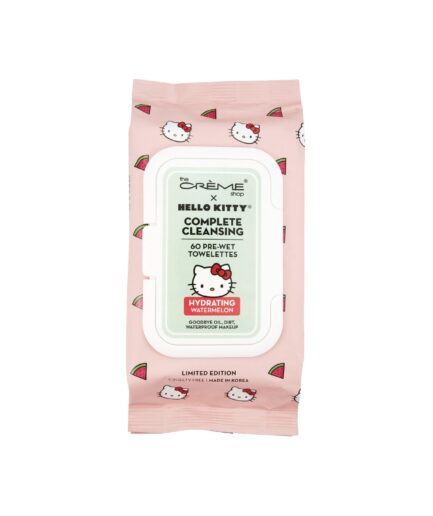 [THE CREME SHOP]Hello Kitty 3-IN-1 Complete Cleansing Essence-Rich Towelettes - Hydrating Watermelon