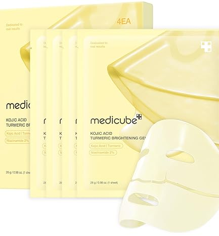 [Medicube] Kojic Acid Turmeric Brightening Gold Jelly Gel Mask 1 Sheet